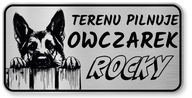 Pozor psov znak - nemecký ovčiak Pozor psov znak - nemecký ovčiak