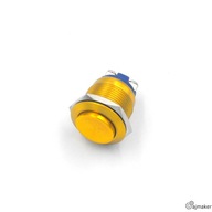 Vandal-proof button 19mm Momentary 2A/250V Yellow