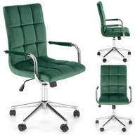 Otočná písacia stolička ZOGAN 4 Green Velvet