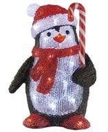 Vianočné dekorácie tučniakov 20 LED 30,5 cm studená biela IP44
