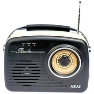RETRO PRENOSNÉ RÁDIO USB SD AUX IN AKAI APR-11B RETRO PRENOSNÉ RÁDIO USB SD AUX IN AKAI APR-11B