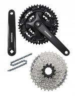 Sada hnacieho ústrojenstva Shimano 9 rýchlostná kľuka/kazeta/reťaz Sada hnacieho ústrojenstva Shimano 9 rýchlostná kľuka/kazeta/reťaz