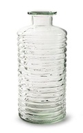 Ozdobná sklenená fľaša, 31 cm pruhovaná váza