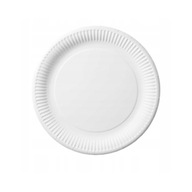Papierový tanier biely okrúhly 18cm 100ks