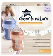 Fľaša 260 ml 2 ks Tommee Tippee dekor KIND Fľaša 260 ml 2 ks Tommee Tippee dekor KIND