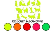 Vysekané samolepky CATS CAT 13 kusov neónových nápisov Vysekané samolepky CATS CAT 13 kusov neónových nápisov