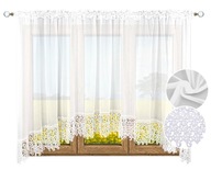 ZÁCLONA 140X200 S GUIPURE 20CM BIELA OBÝVAČKA KUCHYŇA ZÁCLONA 140X200 S GUIPURE 20CM BIELA OBÝVAČKA KUCHYŇA