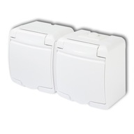 DVOJITÁ ZÁSUVKA SCHUKO IP54 KARLIK JUNIOR WHITE DVOJITÁ ZÁSUVKA SCHUKO IP54 KARLIK JUNIOR WHITE