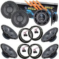4x BASS reproduktory + dištančné podložky pre VW GOLF 4 IV BORA PASSAT B5 predné + zadné 4x BASS reproduktory + dištančné podložky pre VW GOLF 4 IV BORA PASSAT B5 predné + zadné