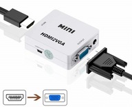 Prevodník obrazu a zvuku z HDMI na VGA + audio