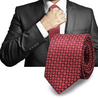 Elegantná klasická pánska kravata, bordová