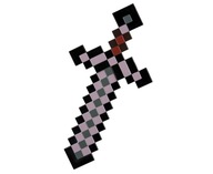 MEČ Netherite Minecraft Pixels 51 cm