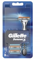 Gillette Sensor3 Razor + Original Blades náplne 8 kusov--56