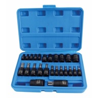 TORX/E ZÁSUVKOVÉ KĽÚČE 1/4"+3/8"+1/2" - SADA 25 PRVKOV. SATRA S-H2548T TORX/E ZÁSUVKOVÉ KĽÚČE 1/4"+3/8"+1/2" - SADA 25 PRVKOV. SATRA S-H2548T
