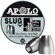 Apolo Slug pelety 9 mm 0,35 palca 4,85 g (75 g) 100 ks. Apolo Slug pelety 9 mm 0,35 palca 4,85 g (75 g) 100 ks.