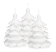 Sada 3 sviečok na vianočný stromček, 10 cm, celá biela Sada 3 sviečok na vianočný stromček, 10 cm, celá biela
