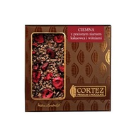 Čokoláda s čerešňami a kakaovými bôbmi Cortez 85g Čokoláda s čerešňami a kakaovými bôbmi Cortez 85g