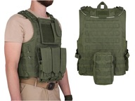 VOJENSKÁ TAKTICKÁ VESTA DOMINATOR FSBE S M4/M16/GROT OLIVOVÝMI VRECKAMI VOJENSKÁ TAKTICKÁ VESTA DOMINATOR FSBE S M4/M16/GROT OLIVOVÝMI VRECKAMI