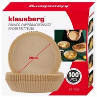 Papierová vložka 20 cm na pečenie v beztukovej fritéze 100 ks KLAUSBERG Papierová vložka 20 cm na pečenie v beztukovej fritéze 100 ks KLAUSBERG