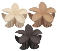 SPONKA NA VLASY veľký kvet HAVAJSKÁ PLUMERIA SADA 3 KUSOV SPONKA NA VLASY veľký kvet HAVAJSKÁ PLUMERIA SADA 3 KUSOV