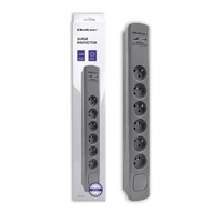 Qoltec Prúžok prepäťovej ochrany | 6 zásuviek | 2x USB Qoltec Prúžok prepäťovej ochrany | 6 zásuviek | 2x USB