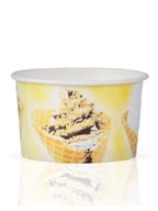 Papierové poháre na zmrzlinové dezerty 350ml - 25ks