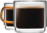 Termálne poháre na kávu, dvojité sklo, 2x 80ml Termálne poháre na kávu, dvojité sklo, 2x 80ml
