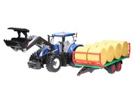 Sada prívesu Bruder New Holland 03121 + balíky Sada prívesu Bruder New Holland 03121 + balíky