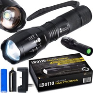 CREE ZOOM XML T6 TAKTICKÁ LED BATERKA, VODEODOLNÁ CREE ZOOM XML T6 TAKTICKÁ LED BATERKA, VODEODOLNÁ