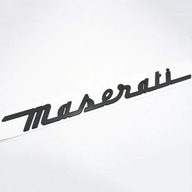 ZNAK ODZNAK 3D LOGO MASERATI, LESK ČIERNA