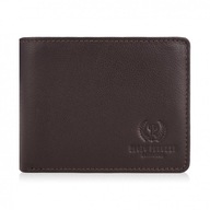 Pánska hnedá peňaženka z prírodnej kože, módna RFID PAOLO PERUZZI RFID