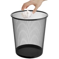 KOVOVÝ Kôš na smeti, SIEŤOVANÝ, VEĽKÝ, ČIERNA, 19L
