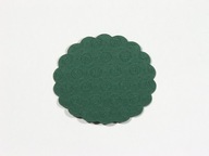 Šálkové obrúsky, 9 cm, zelené/500 kusov