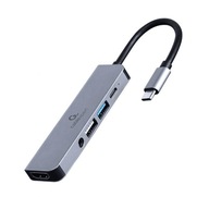 Adaptér USB-C 5v1, PD, HDMI, Audio, USB 3.1, USB 2