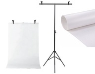 SADA POZADIA TYP T ŽABKY + PVC POZADIE 100x200cm BIELE SADA POZADIA TYP T ŽABKY + PVC POZADIE 100x200cm BIELE