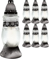 SKLENÉ LAMPY NA ZELENINU 30cm 45H 6 ks SKLENÉ LAMPY NA ZELENINU 30cm 45H 6 ks