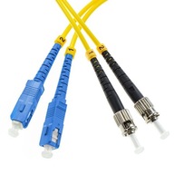 SM SC/UPC-ST/UPC DX prepojovací kábel z optických vlákien 2m SM SC/UPC-ST/UPC DX prepojovací kábel z optických vlákien 2m