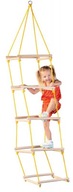 Lanový rebrík pre deti, drevený, do 60kg CE