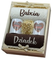 DARČEK pre BABIČKU DEDČO uteráky k zlatému výročiu DARČEK pre BABIČKU DEDČO uteráky k zlatému výročiu