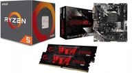 Procesor AMD Ryzen 5 5500 + základná doska B450M + 16 GB RAM