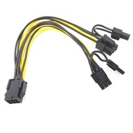 Rozdelenie napájania grafiky PCI-E 6PIN na 2x 8PIN stúpačku