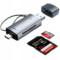 BASEUS ADAPTÉR ČÍTAČKA PAMÄŤOVÝCH KARIET MICRO SD TF USB 3.0 USB-C TYP-C BASEUS ADAPTÉR ČÍTAČKA PAMÄŤOVÝCH KARIET MICRO SD TF USB 3.0 USB-C TYP-C