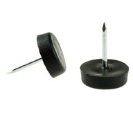 1000 x nábytkový klzák 15 mm s klincom, čierny 1000 x nábytkový klzák 15 mm s klincom, čierny