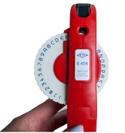 Razník štítkov MOTEX E-404, červený ako Dymo OMEGA, pre 9, 12 mm 3D pásky