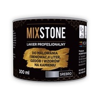 Mixstone 300 ml strieborný kameň dekorácie lak