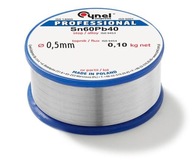 CÍN Spájkovací kov 0,5mm 0,1kg SN60PB40 CYNEL CÍN Spájkovací kov 0,5mm 0,1kg SN60PB40 CYNEL