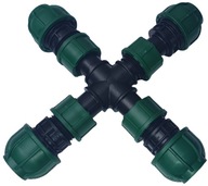 PE rozdeľovač KOLEKTOR ŠTVORÚRKY - 4 x 25 mm
