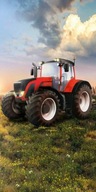 Červená osuška Traktor 3521 70x140cm