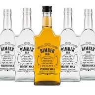 SADA 5 ks sklenených fliaš Wave 500 ml 0,5 L na BIMBER LIQUEURS LIKÉRY SADA 5 ks sklenených fliaš Wave 500 ml 0,5 L na BIMBER LIQUEURS LIKÉRY