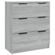 vidaXL Príborník dub sonoma sivý 60x30x70 cm Materiál dreva